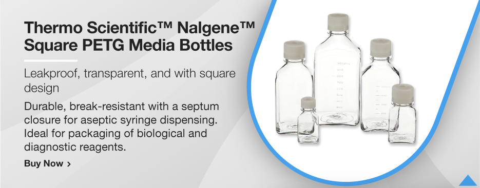 Thermo Scientific™ Nalgene™ Square PETG Media Bottles